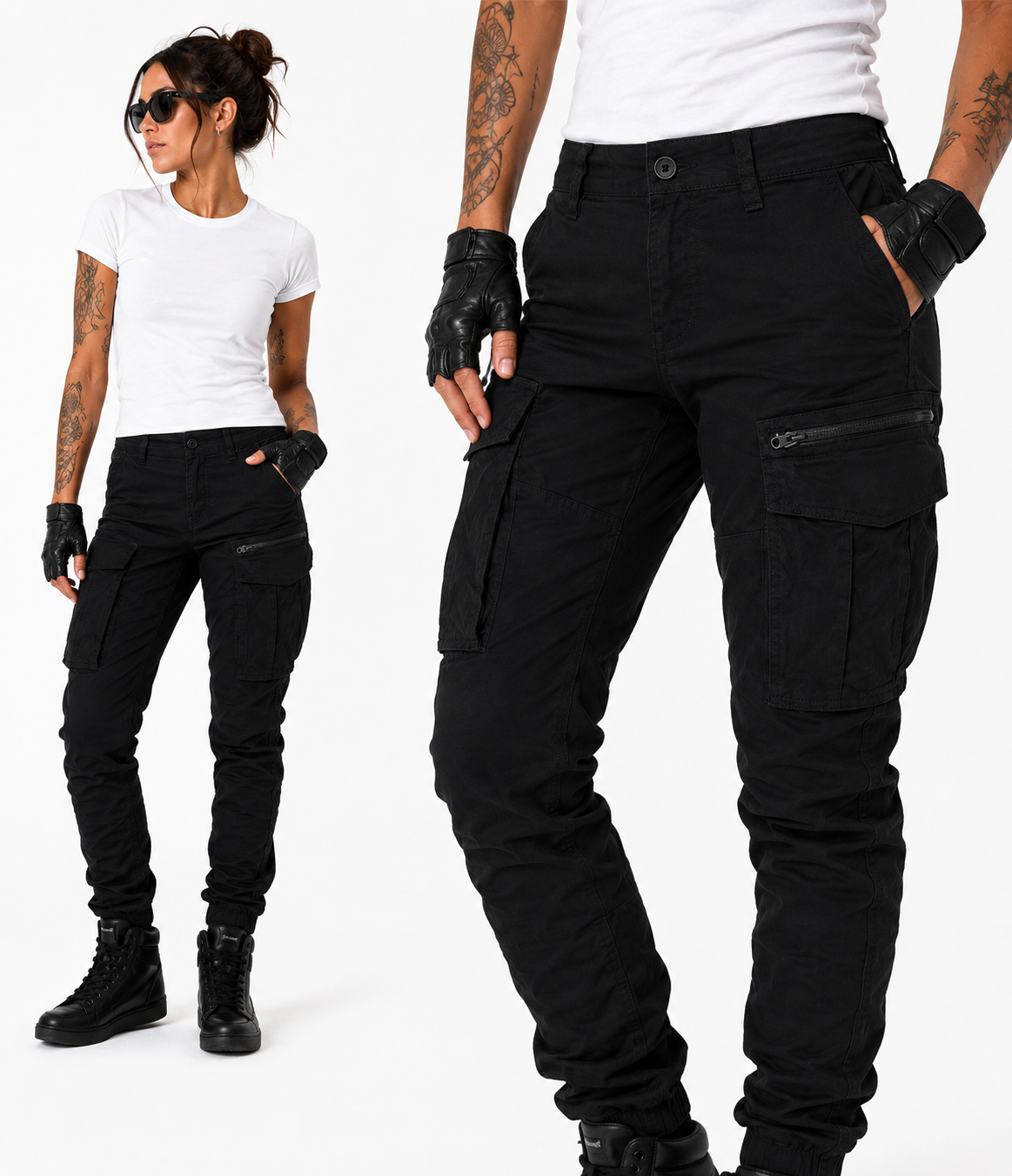 LADY STREETCARGO CE-AA WP WASSERDICHTE KEVLAR MOTORRADHOSE