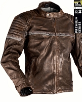 Stealth 92X Vintage Brown Goatnappa Ce Premium Motorrad Lederjacke