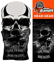 Live To Ride Skull Bandanna Neck Tube Halswärmer Sturmturm