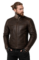 Bandit 92X Braunes Ziegennappa-Ce-Premium-Mc-Lederjacke