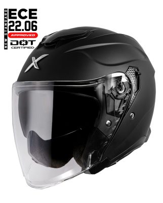 Stealthpilot Axor Jet Sv Schwarz Matt Ece22-06 Jet Motorradhelm Mcv