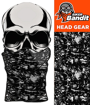 Totenkopf-Camo-Bandanna Halsrohr Nackvärmare Sturmkappe