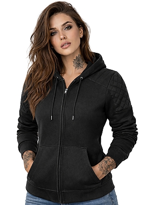 Lady Classic Ce 17092:2020 Hoodie Schwarz Motorrad-Hoodie