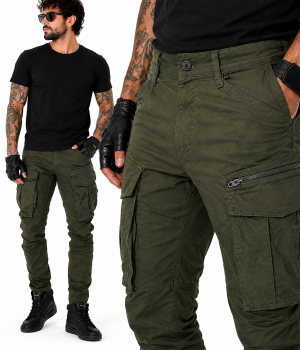 Streetcargo Armygreen Ce-Aa Wasserabweisende Kevlar Motorradhose