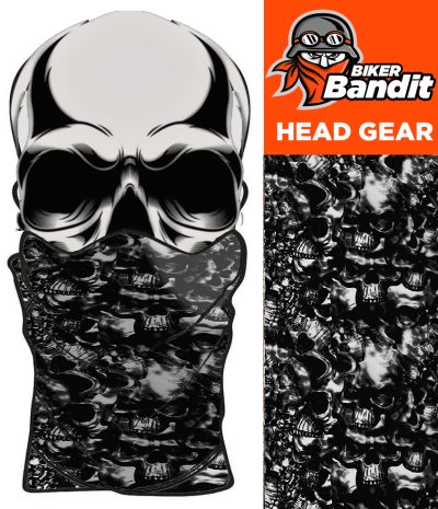 Totenkopf-Camo-Bandanna Halsrohr Nackvärmare Sturmkappe
