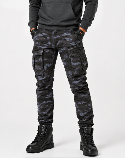 Streetcargo Dark Urban Camo Ce-Aa Wasserabweisende Kevlar Motorradhose