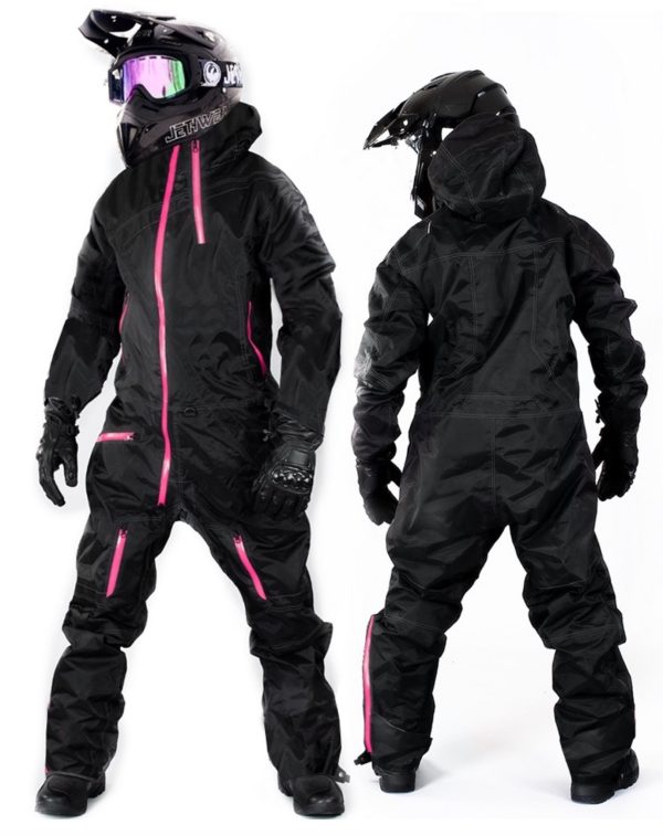 Lady Evolution Base Schwarz Rosa Overall Atv /Schneemobil Allvädersställ