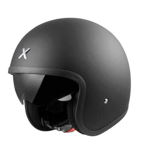 Axor Jet Black Matt Schwarz Jet Motorradhelm