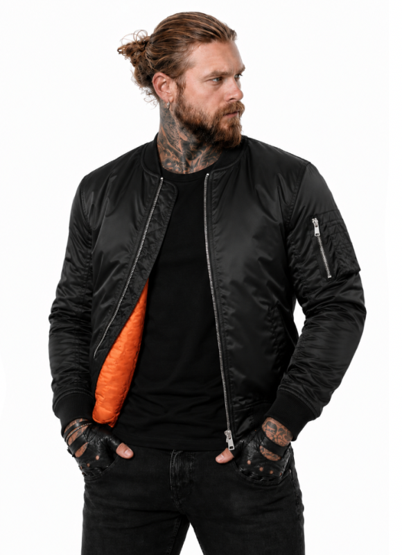 Kevlar-Bomberjacke Ce Aa 17092:2020 Schwarze Mc-Jacke - Mcv