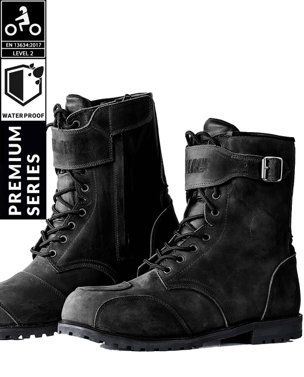 Wasserdichte Mc-Stiefel Schwarz Gealtert Ce-Level 2