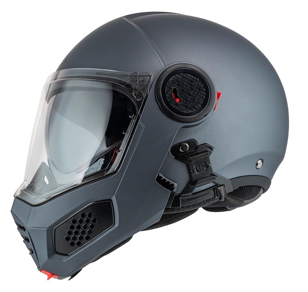 Ghostfighter Duo Nz 22-06 Antracite Matt Klappbarer Motorradhelm