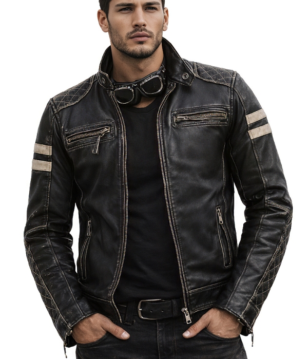 Riverdale Retro Ce Premium Motorrad Lederjacke Mcv