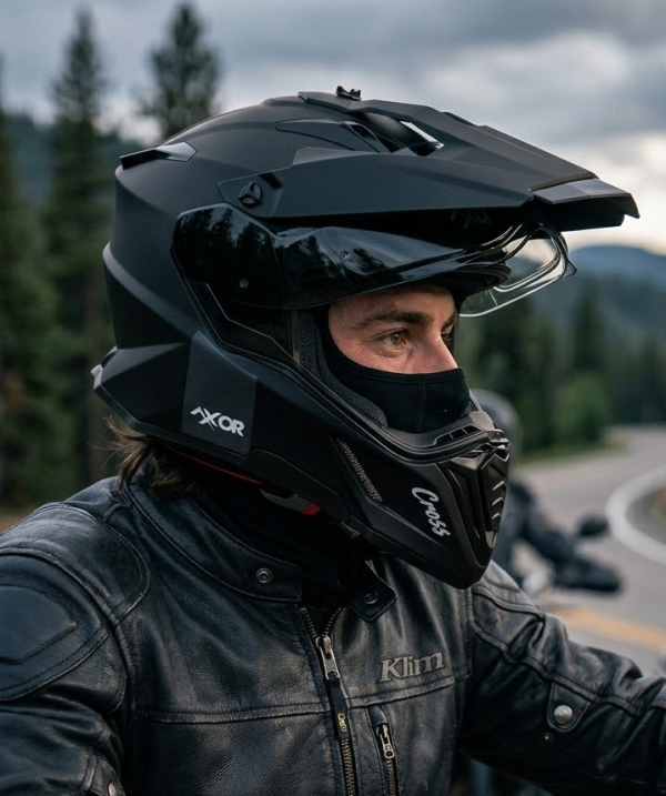 Adventure Xcross Dualvisor Matt Black Ece 22-06 Motorrad Helm