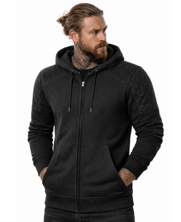 Premium Ce 17092:2020 Klassischer Schwarzer Wasserdichter Motorrad-Hoodie Mcv