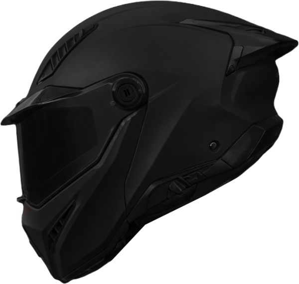 Ghost Dark Aero Edition 22-06 Matt Black Klappbarer Motorradhelm