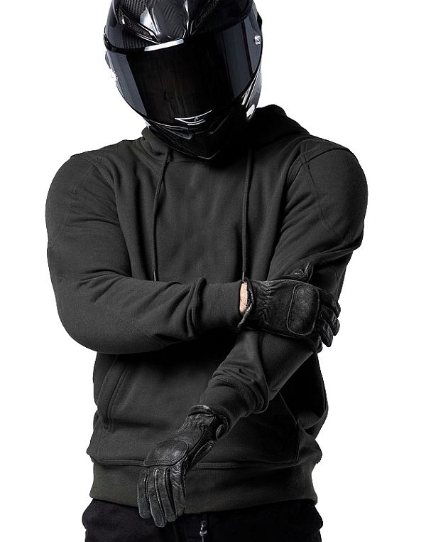 Bandit Urban Semi Kevlar Schwarz Wasserdichter Mc Hoodie Mcv