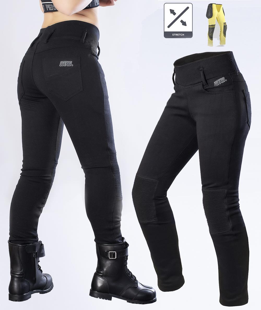 LADY KEVLAR LEGGINGS BIKER MC PANTALON - sharkspeedmoto.ch