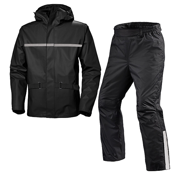 Kr Motorain Schwarzer Regenanzug Regenanzug 2-Teiliger Anzug