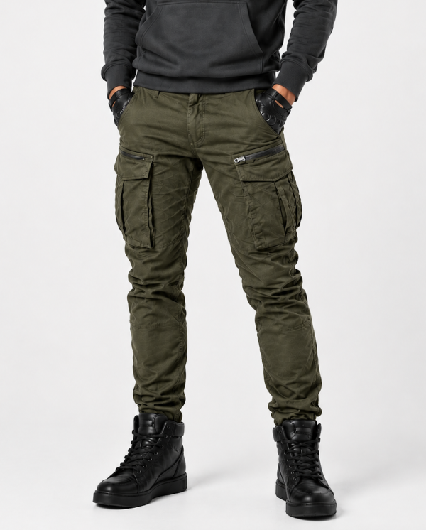 Streetcargo Armygreen Ce-Aa Wasserabweisende Kevlar Motorradhose