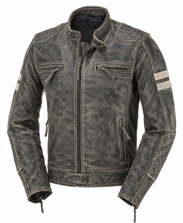 Stonewash Riverdale Ce-Aa Special Edition Motorrad Lederjacke