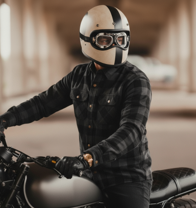 Kevlar Shirt Dunkelgrau Ce 17092:2020 Flannel Motorrad Shirt - Mcv