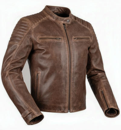 Bandit 92x Braunes Ziegennappa-ce-premium-mc-lederjacke