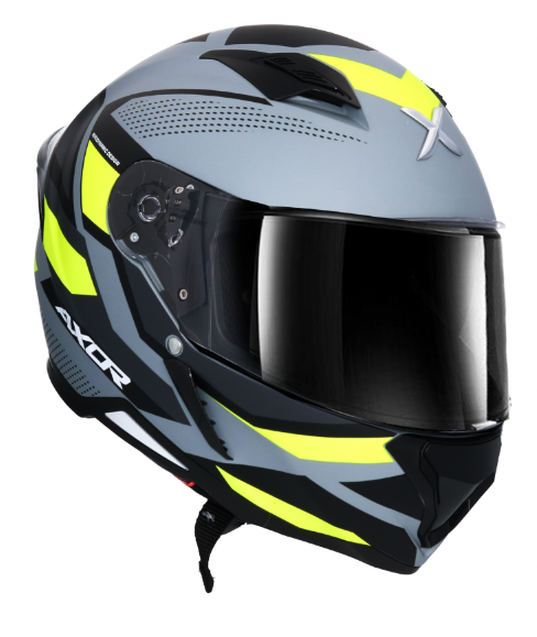 Casque Moto Intégral Hunter Cornet Matt Black Yellow Amaril Fl