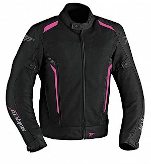 Lady Seventy Degrees Sd-jt36 Summer Touring Woman Black/pink Motorcycle Jacket