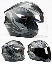 Bno Jet 1 Ece22-06 Grau Matt Solvisir Jet Motorradhelm