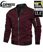 Kevlar Bomberjacke Ce Aa 17092:2020 Winered Motorradjacke - Mcv