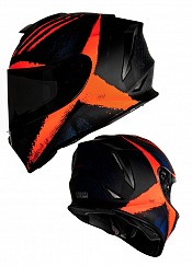 V151 Orange Motorcycle Helmet