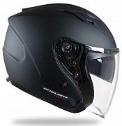 Mt Avenue Schwarz Matt Solvisir Jet Motorradhelm