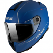 Ece 22-06 Axxis Hawk Matt Blau Solvisir Motorradhelm