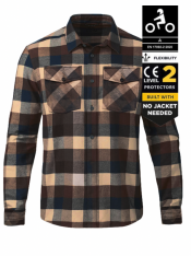 Kevlar Shirt Bronco Ce 17092:2020 Flannel Motorrad Shirt