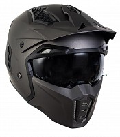 Mc / Cross Helmet Black Streetfighter Sv S Solid Matt Black Ece 22-06 Motorcycle Helmet