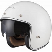 Black Classic White 5185 Jet-motorradhelm