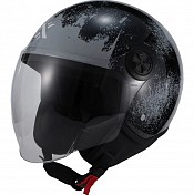 Shox Interceptor Rust Open Face Gloss Black Jet Mc-helm