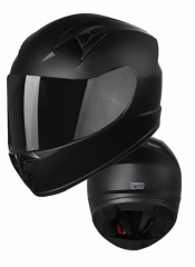 Alpha Black Junior Black Matt Casque Moto Enfant - Mcv