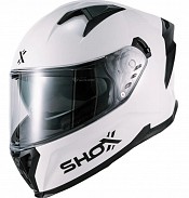 Shox Rapid Gloss White Sv Integral Casque De Moto