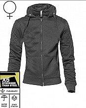 Lady Classic Ce 17092:2020 Hoodie Gris Moto Hoodie