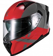 Shox Rapid Speedway Gloss Red Sv Integral Motorradhelm