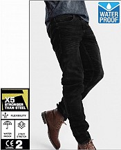 Pantalon Jeans Moto Commander Waterproof Jet Noir Jet1