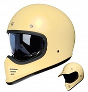 Schwarzer Royale Ii Retro Ece R22.06 Glanzcreme Mc-helm