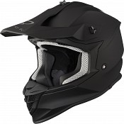 Black Gravel Solid Matt Black Motocross 3003 Cross Hjälm