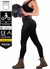 Leggings Cargo-kevlar Ce-dame Moto