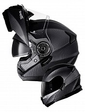 Shox Destination Matt Carbon Flip Avant Ece R22.06 Casque De Moto