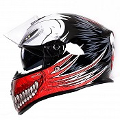 Rt-824 Red Hollow Sonnenvisier Motorradhelm