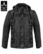 Schwarze Premium Rocksolid Armored Ce-aa Mc-jacke