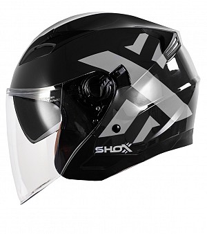 Shox Defender X Open Face Ece R22.06 Grau X Jet Mc Helm