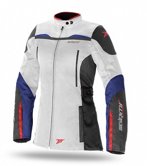 Seventy Degrees Sd-jc59 White Waterproof Motorcycle Jacket